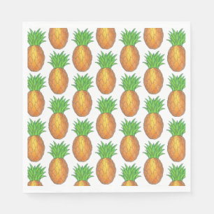 Tropische Hawaiian Island Pineapple Beach Print Servet