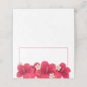 Tropische Hawaiian Luau Place Kards Plaatskaartje (Buitenkant ongevouwen)