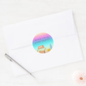 Tropische Hawaiian Luau-Sticker Ronde Sticker (Envelop)