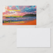 Tropische Hawaiian Sunset Visitekaartje (Voorkant / Achterkant)