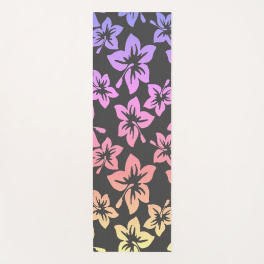 Tropische Hawiian Hibiscus Flowers Yogamat (Voorkant)