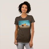 Tropische heerlijke Drink op het strand T-shirt (Voorkant volledig)