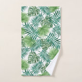 Tropische Heldergroene Palm Bladeren Badhanddoek S Bad Handdoek (Handdoek)