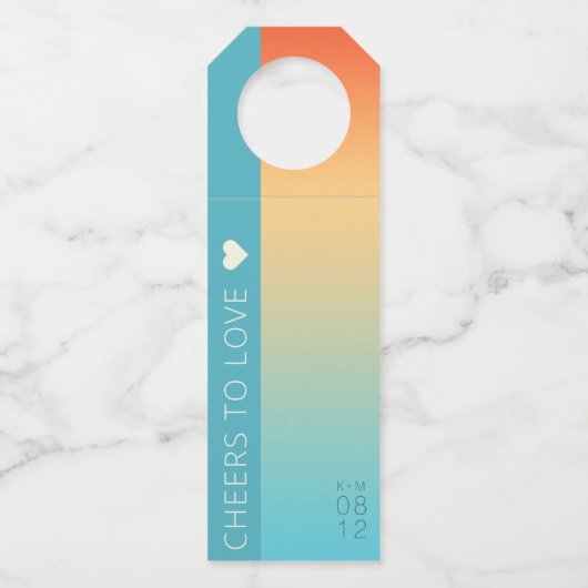 Tropische hemel ID741 Flessenhanger (Voorkant)