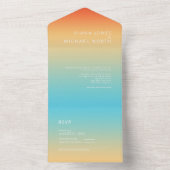 Tropische hemel ID741 van de troep van de troep va All In One Uitnodiging (Binnen)