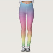 Tropische hemel | Kleurrijke regenbooggradiënt Leggings (Voorkant)