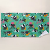 Tropische hemels - Aquamarine Strandlaken (Voorkant)