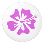 Tropische hengelbloemdeur en trekknop keramische knop (Voorkant)