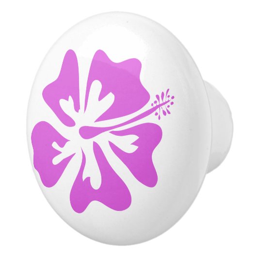 Tropische hengelbloemdeur en trekknop keramische knop (Rechts)