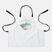 Tropische Herfst Fox, Monstera en pomkin Apron Schort (Voorkant)