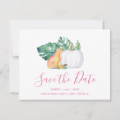 Tropische Herfst Sla de datum op Save The Date (Voorkant)