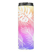 Tropische herfst, zomerblad waterverf patronen thermosbeker (Achterkant)