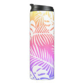 Tropische herfst, zomerblad waterverf patronen thermosbeker (Geroteerd rechts)