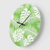 Tropische herfst, zomerbladpatronen grote klok (Hoek)