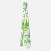 Tropische herfst, zomerbladpatronen stropdas (Achterkant)