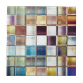 Tropische herinneringen aan mozaïekschilderij tegeltje (Voorkant)