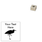 Tropische Heron Vogel Rubber Stempels (Gestempeld)