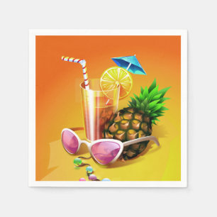 Tropische het document van de Drink servetten