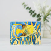 tropische het levenskunst van het zeevissenzee het briefkaart (Staand voorkant)