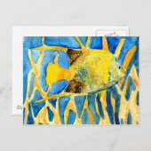 tropische het levenskunst van het zeevissenzee het briefkaart (Voorkant / Achterkant)