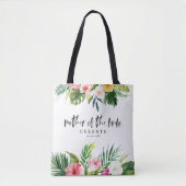 Tropische het manuscriptmoeder van de waterverf va tote bag (Voorkant)