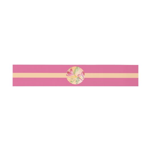 Tropische hete kleur Freesia Uitnodigingen Wikkel (Vlak)