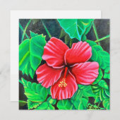 Tropische Hibiscus (Voorkant / Achterkant)