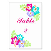 Tropische Hibiscus - 3x5 tafel Kaart (Achterkant)