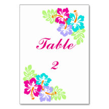 Tropische Hibiscus - 3x5 tafel Kaart