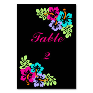 Tropische Hibiscus - 3x5 tafelkaart Kaart