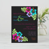 Tropische Hibiscus - 5x7 huwelijksuitnodiging Kaart (Staand voorkant)