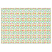 Tropische Hibiscus ananas Bloemen Tafelkleed (Voorkant (Horizontaal))