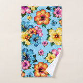 Tropische Hibiscus Bad Handdoek (Handdoek)