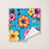 Tropische Hibiscus Bad Handdoek (Wasdoekje)