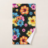 Tropische Hibiscus Bad Handdoek (Handdoek)