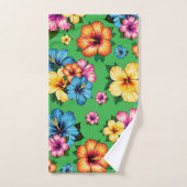 Tropische Hibiscus Bad Handdoek (Handdoek)