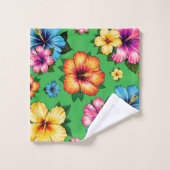 Tropische Hibiscus Bad Handdoek (Wasdoekje)