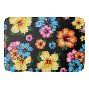 Tropische Hibiscus Badmat