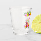 Tropische Hibiscus Beach Bachelorette Shot Glas (Links)