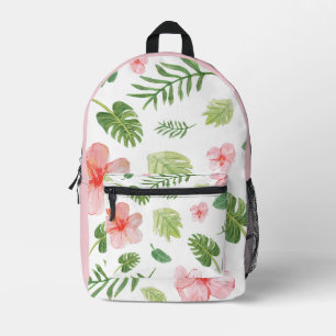 Tropische Hibiscus Bedrukte Rugzak