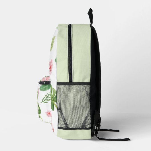 Tropische Hibiscus Bedrukte Rugzak (Rechts)