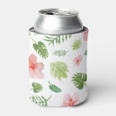 Tropische Hibiscus Blikjeskoeler (Blikje Voorkant)