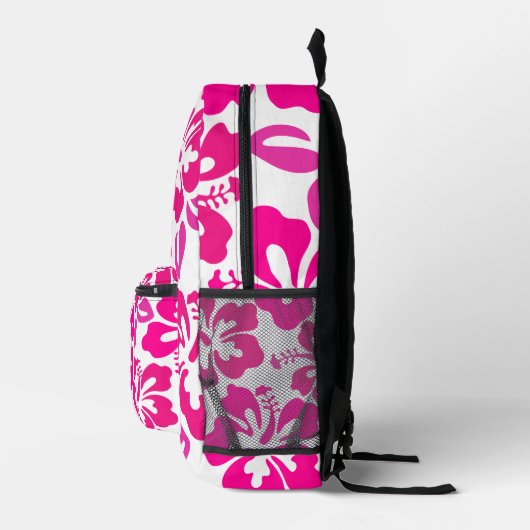 Tropische hibiscus bloem Hawaii roze bloemig Bedrukte Rugzak (Rechts)
