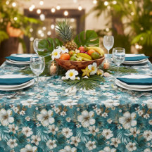 Tropische Hibiscus Bloem Teal