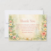 Tropische Hibiscus Bloemen Afstuderen Bedankkaart (Voorkant)