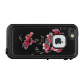 Tropische hibiscus bloemen LifeProof iPhone hoesje (Achterkant (horizontaal))