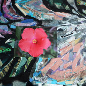 Tropische Hibiscus Bloemkunst Briefkaart