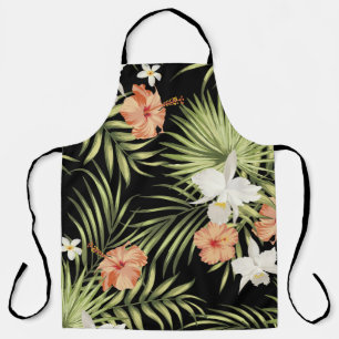 Tropische hibiscus: bloemmotief schort