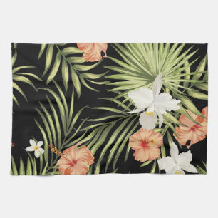 Tropische hibiscus: bloemmotief theedoek