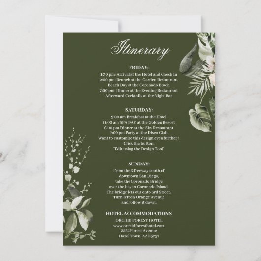 Tropische hibiscus boho pastel Bachelorette Kaart (Achterkant)